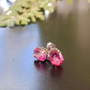 QVC Pink Oval Earrings